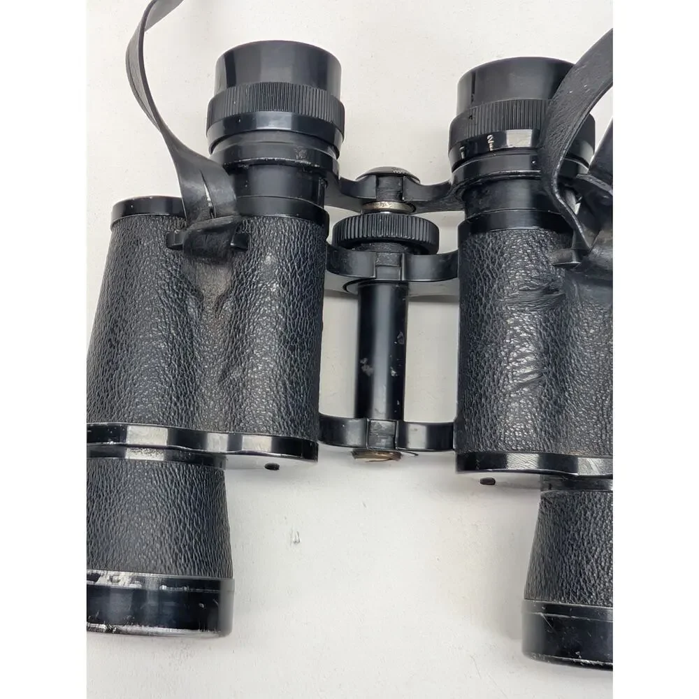 Vintage Focal 7x35 Binoculars Japan Special Coated Field 7° Kresge Detroit Strap